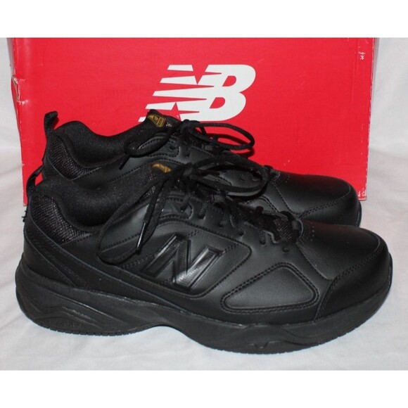 NEW BALANCE 626K2 Size 12‎ 4E EEEE Triple Black SLIP-RESISTANT Safety Sneakers - Picture 1 of 7